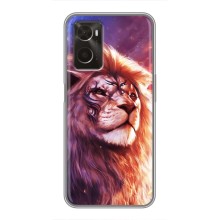 Чехол со Львом для Oppo A96 (VPrint) (Красочный Лев)