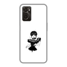 Чехлы Венсдей на Oppo A96 Уэнсдей (AlphaPrint) (танец Уэнздей)