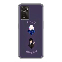 Чехлы Венсдей на Oppo A96 Уэнсдей (AlphaPrint) (Уэнздей и подруга)