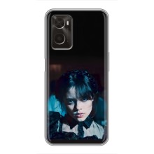 Чехлы Венсдей на Oppo A96 Уэнсдей (AlphaPrint) (взгляд Уэнздей)