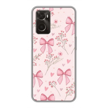 Чехол банты для Oppo A96 – Банты с цветами