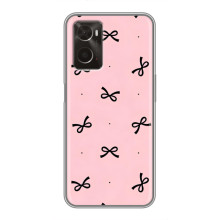 Чехол банты для Oppo A96 – Черные бантики