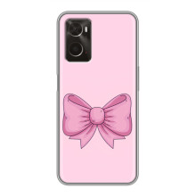 Чехол банты для Oppo A96 – Розовый бантик
