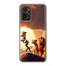 Чехол Король лев на Оппо А96 (Рождение Симбы)
