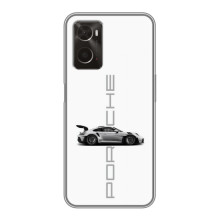 Чохол з авто Порше для Oppo A96 – білий порше
