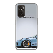 Чохол з авто Порше для Oppo A96 – Блакитний Порше