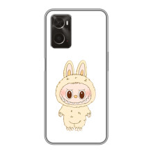 Чохол з принтом Лабубу для Oppo A96 – Бежевий Лабубу