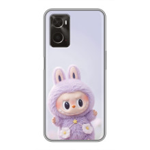 Чохол з принтом Лабубу для Oppo A96 – Фіолетовий Лабубу