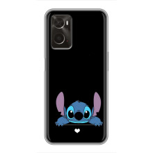 Чехол с принтом Стич на Oppo A96 (Стич на черном)