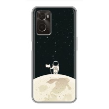 Космические Чехлы для Оппо А96 (VPrint) (На луне)