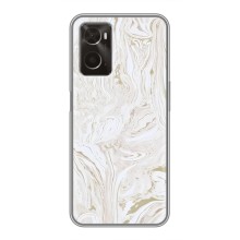 Мраморный чехол на Oppo A96 (VPrint) (Белый мрамор)