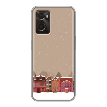 Новогодние, Праздничные Чехлы для Oppo A96 - 2024 год (Зимний город)