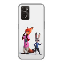 Силіконовий чохол з принтом Зоотрополіс для Oppo A96 – Джуді і Нік