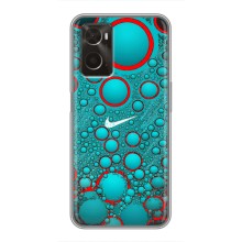 Силиконовый Чехол на Oppo A96 с картинкой Nike – Найк зеленый