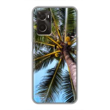 Силиконовый чехол с КАРТИНКАМИ лето для Oppo A96 (AlphaPrint) (Пальма)
