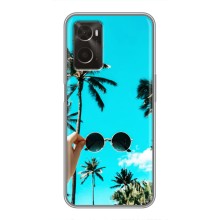 Силиконовый чехол с КАРТИНКАМИ лето для Oppo A96 (AlphaPrint) (Взгляд лето)