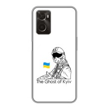 Защитные чехлы (Призрак Киева) для Oppo A96 (AlphaPrint) (Летчик Киева)
