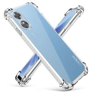 TPU чехол GETMAN Ease logo усиленные углы Full Camera для Oppo A98 – Прозрачный