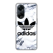 Чехлы Адидас для Oppo A98 (AlphaPrint) (Адидас на мраморе)