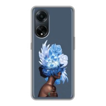 Чехлы (ART) Цветы на Oppo A98 (VPrint) (Цветы на голове)