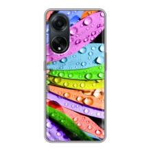 Чехлы (ART) Цветы на Oppo A98 (VPrint) (Семицветик)