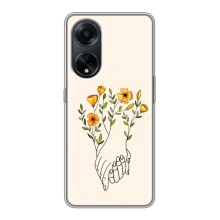 Чехлы для любимой на Оппо А98 (VPrint) (Руки любви)