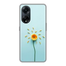 Чехлы с Цветами для Oppo A98 (VPrint) (Желтый цветок)