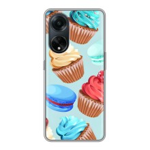 Чехлы с Фруктами для Oppo A98 (VPrint) (Кексики)