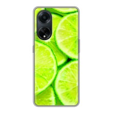 Чехлы с Фруктами для Oppo A98 (VPrint) (Лайм)