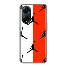 Чехлы для Oppo A98 - с картинкой JORDAN (AlphaPrint) (Лого Джордан)