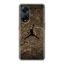 Чехлы для Oppo A98 - с картинкой JORDAN (AlphaPrint) (Logo Jordan)