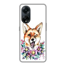 Чехлы с картинкой Лисички для Oppo A98 (VPrint) (Веселая лисичка)