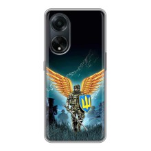 Чехлы с картинкой ЗСУ для Oppo A98 (AlphaPrint) (Солдат ЗСУ)