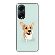 Чехлы с собаками для Oppo A98 (VPrint) (Корги)
