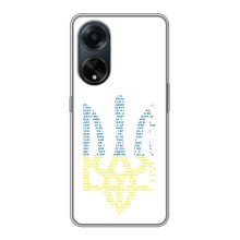 Чохли для Oppo A98 Укр. Символіка (AlphaPrint) (Герб з букв)