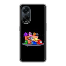 Чехол Амонг Ас для Oppo A98 (AlphaPrint) (Амонг-ас)