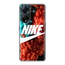 Чехол для Oppo A98 - с принтом Найк (AlphaPrint) (Дымчатый найк)