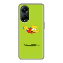 Чехол с Симпсонами для Oppo A98 (VPrint) (Барт Симпсон)