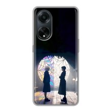 Чехлы Венсдей на Oppo A98 Уэнсдей (AlphaPrint) (Уэнздей и Инид)
