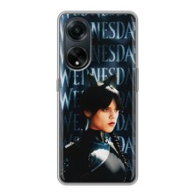 Чехлы Венсдей на Oppo A98 Уэнсдей (AlphaPrint) (Уэнздей кошка)