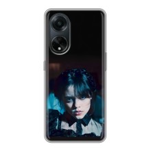 Чехлы Венсдей на Oppo A98 Уэнсдей (AlphaPrint) (взгляд Уэнздей)