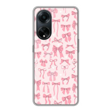 Чехол банты для Oppo A98 – Фон бантики