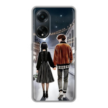 Чехол с дизайном Венздей 2 на Oppo A98 – Уэнсдей и Тайлер