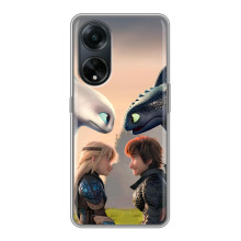 Чехол как приручить дракона на Oppo A98 – Гикавка и Астрид
