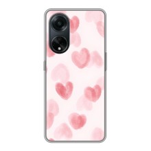 Чехол с розовым рисунком для Oppo A98