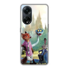 Чехол Зоотрополіс на Oppo A98 – Ник Джуди и змея