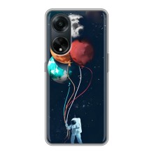Космические Чехлы для Оппо А98 (VPrint) (Планеты шарики)