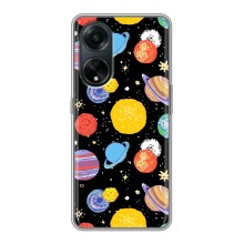 Космические Чехлы для Оппо А98 (VPrint) (Рисованные планеты)