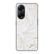 Мраморный чехол на Oppo A98 (VPrint) (Белый мрамор)