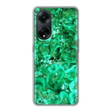 Мраморный чехол на Oppo A98 (VPrint) (Салатный Мрамор)